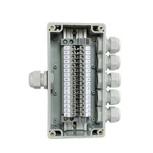 IP65 Waterproof Cable Junction Box 1 in 5 out 80*160*55mm with UK2.5B Din Rail Terminal Blocks 2024 - buy cheap