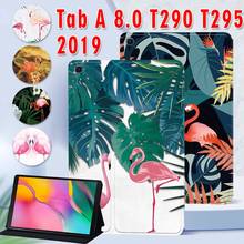 Capa para galaxy tab a 8.0 (2019) t290 com suporte para tablet, de couro pu, capa com flip 2024 - compre barato