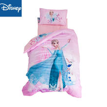 Conjunto de cama para bebês frozen, disney, confortáveis, 3/4 peças, decoração para a casa, desenho animado, rosa, jardim de infância 2024 - compre barato