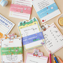 memo pad sticky Plan Checklist Cute cartoon notes notepad kawaii stationery Self-Adhesive office school supplies 2024 - buy cheap