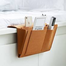 Felt Bedside Storage Organizer Bed Desk Bag Sofa TV Remote Control Hanging Caddy Couch Storage Organizer Bed Holder Pockets 2024 - buy cheap