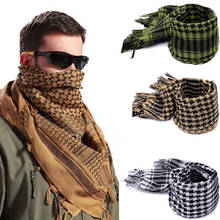 Fashion Mens Lightweight Square Outdoor Shawl Military Arab Tactical Desert Army Shemagh KeffIyeh Arafat Scarf Fashion 2024 - buy cheap