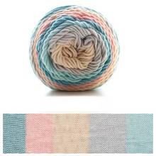 Hilo de tejer de algodón arcoíris de 100g, 5 hebras, hilo de ganchillo tejido a mano para Manta 2024 - compra barato