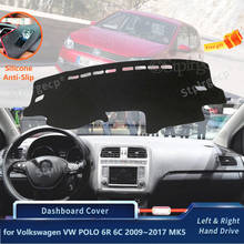 for Volkswagen VW POLO 6R 6C 2009~2017 5 MK5 Silicone Anti-Slip Mat Dashboard Cover Pad Sunshade Dashmat Protect Carpet Anti-UV 2024 - купить недорого