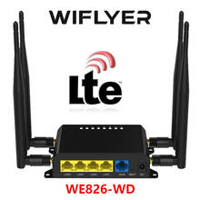Wiflyer WE826-WD 3G 4G WiFi Router 2.4G Home Wifi Router 4G Modem Sim Card Slot Wifi Amplifier 16MB+128MB 300Mbps Openwrt router 2024 - buy cheap