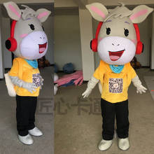 Cosplay Costume Donkey Cartoon Character Mascot Costume Cosplay Mascot Custom Products for Halloween Party Advertising Event 2024 - buy cheap
