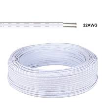 Tira de alambre de cobre estañado, Cable eléctrico de extensión de PVC aislado para tira de luz LED de 20m, 2 pines, 22AWG, 2835, 5050 2024 - compra barato