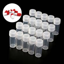 20Pcs 5ml Plastic Test Tubes Vials Sample Container Powder Craft Screw Cap Bottles for Office School Chemistry Supplies 2024 - buy cheap