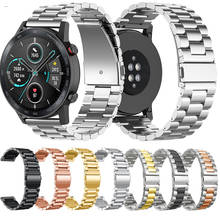 Correas de acero inoxidable de 22MM para Huawei Watch GT 2 Pro/GT2, correas de reloj inteligente de 46MM para Honor Magic/Magic 2, pulsera Coreea de 46MM 2024 - compra barato