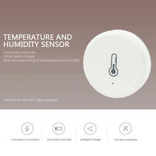 Tuya/SmartLife App ZigBee Smart Temperature And Humidity Sensor Work With Zigbee Hub Via Alexa Google Home Smart Home 2022 - buy cheap