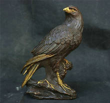 Escultura tradicional chinesa em bronze com falcon., estátua em bronze com falcon de águia 2024 - compre barato