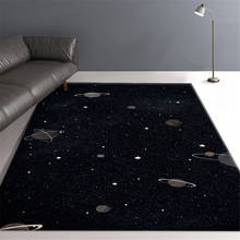 Luxury Space Planet Black Carpet For Bedroom Universe Kids Room Rug Bedside Mat For Boys Children Play Mat Hallway Decoration 2024 - buy cheap