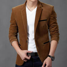 Фирменный новый корейский мужской блейзер Sim, весенний теплый пиджак на одной пуговице, благородный официальный Повседневный приталенный мужской блейзер 2024 - купить недорого