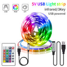 5V Led Strip 5050 RGB USB 3 Key Control tape Luces Led Lights Tv Background Flexible Lamp Diode Lighting For Room Decoration 2024 - buy cheap