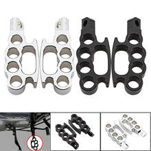 Reposapiés de aluminio para motocicleta Harley XL Dyna Softail Cafe Racer Chopper, Pedal de Control de pie 2024 - compra barato