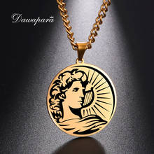 Dawapara Sun God Apollo Pendant Necklace Pagan Necklace Ancient Greek Mythology Stainless Steel Jewelry 2024 - buy cheap