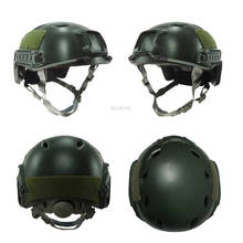 Casco de Tiro Militar para caza al aire libre, protector CS para juego de guerra, ajustable, combate táctico, Paintball, de media cubierta 2024 - compra barato