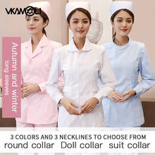 vkamoli Split suit nursing long sleeve suit for dentists oral hygienists working hand-washing clothes Beauty salon uniform 2024 - buy cheap