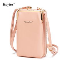 Buylor-Bolso cruzado de piel sintética para mujer, bolsa de hombro portátil de gran capacidad, de marca, a la moda 2024 - compra barato