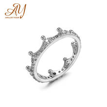 Anillos yuzuk genuíno 925 prata esterlina jóias na moda anéis de noivado para o anel de casamento feminino 2024 - compre barato