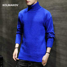 2022 autumn Men Cashmere Sweater high quality men's Turtleneck Sweaters Winter Warm knitting Pullover men size M-3XL,7 colors 2024 - buy cheap