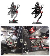 CNC Adjustable Rearsets Footrests Foot Rest Pegs Set For BMW S1000RR 2009 2010 2011 2012 2013 2014 & S1000R 2014 2015 2016 2024 - buy cheap