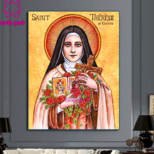 cute pet Diamond Embroidery sale Religious Saint Anne icon DIY Needlework 5D Diamond Painting Cross Stitch Full Mosaic Decor 2024 - buy cheap