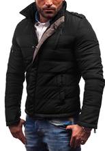 Hcxy jaqueta masculina de inverno, casaco quente e grosso com gola alta para homens, à prova de vento, estilo europeu e americano, novo, 2021 2024 - compre barato