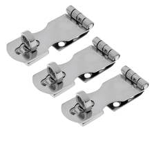 3x Heavy Duty Marine Cast Stainless Steel Safety Swivel Lock Hasp Latch 65mm 2024 - buy cheap