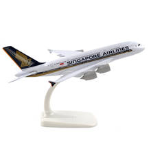 20cm Aircraft Singapore Airlines Airbus A380 Alloy Plane Model Toys Children Kids Gift for Collection 2024 - buy cheap