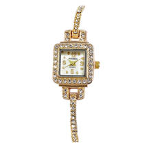The New Bracelet-style Small Square Watch Ladies Fashion Small Dial Watch Luxury Ladies Bracelet Quartz Watch Relojes Para Mujer 2024 - купить недорого