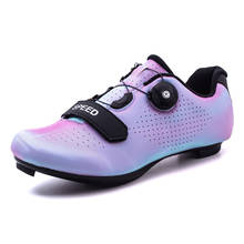 Zapatos profesionales SPD para hombre y mujer, zapatillas transpirables con autosujeción para bicicleta de montaña, antideslizantes, talla 36-47 2024 - compra barato