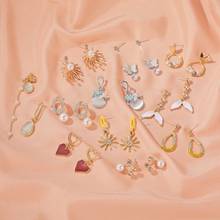Pendientes de perlas silvestres para mujer y niña, accesorios, joyería al por mayor 2024 - compra barato