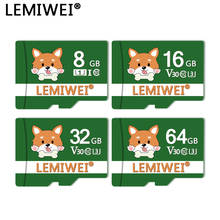 Lemiwei флеш-карта, 64 ГБ, серия домашних животных, мини-камера для собак, карта памяти 32 Гб, TF карта C10 V30, 16 ГБ, 8 ГБ, U1 для сотового телефона, диктофон для вождения 2024 - купить недорого