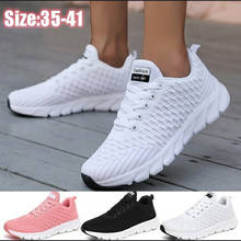 KAMUCC Plus Size 42 Breathable Mesh Platform Sneakers Women Slip on Soft Ladies Casual Running Shoes Woman Knit Sock Shoes Flats 2024 - buy cheap