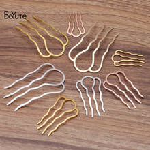 BoYuTe (10 unids/lote) 46*26MM 65*35MM 49*87MM latón Metal peine materiales Diy accesorios de joyería para el cabello hechos a mano 2024 - compra barato