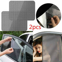 Película de malla para ventana lateral de coche, pegatina de red para parabrisas, protección UV, parasol, 2 uds. 2024 - compra barato
