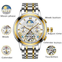 LIGE Hot Men's watches Automatic mechanical Men Watches Business Watch men top brand luxury Military Waterproof Tourbillon Clock 2024 - buy cheap