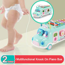 Funny Baby Playing Educational Musical Toy Bus Car Music Instrument Toys For 1-3 Age Toddler Development Montessori 2024 - buy cheap