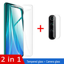 Защитное стекло для объектива камеры 2 в 1 для xiaomi redmi note 8 pro, прозрачное закаленное стекло, Защитная пленка для экрана note8 2024 - купить недорого