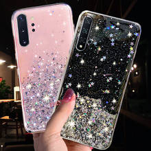 Case For Samsung S8 S9 S10 S20 FE Note 10 20 Plus Ultra A01 A11 A21S A31 A41 A51 A71 M11 M21 M31 M51 Glitter Clear Soft Cover 2024 - buy cheap