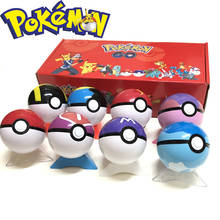 8Pcs/set Pokemon Pokeball Set Pop-up Elf Ball Toys TAKARA TOMY Original Pokemon Monster Elf Ball Pikachu Kid Gifts 2024 - buy cheap