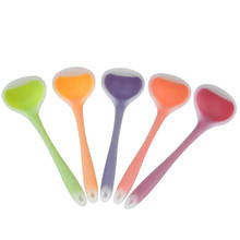 1PC non-stick Translucent Silicone Spoon High Temperature anti-scalding Handle Spoon Kitchen Cooking Tools Kitchen Accessories 2024 - buy cheap