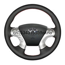 DIY Black Leather Auto Custom Fit Steering Wheel Covers For Infiniti Q70L QX60 Q50L QX50 2018-20 Car Accessories 2024 - buy cheap