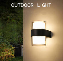 Luz LED de pared para exteriores, lámpara de jardín impermeable IP65, 85-265V, decoración, Radar, Sensor de movimiento, luz de pared de seguridad nocturna 2024 - compra barato