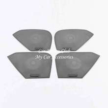 For MAZDA CX-5 CX5 2017-2021 Door Trumpet Speaker Sound Ring Cover Interior Horn stereo Frame Trim Stainless Audio Car Accessory