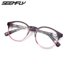 Seemfly Reading Glasses Men Women Round Frame Hyperopia Presbyopia Eyeglasses Eyewear With +1.5 +1.25 +2.0 +2.5 +3.0 +3.5 +4.0 2024 - buy cheap