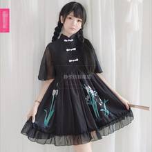 Vestido retro japonés para mujer, ropa de gasa de estilo chino, Lolita, Cos, Loli, de princesa para fiesta de té 2024 - compra barato