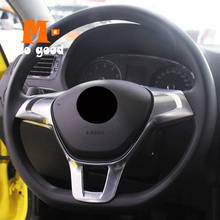 Pegatina de ABS mate para Interior de coche, accesorios de estilismo para JETT A MK6, cubierta de marco de volante, embellecedor, 2015, 2016, 2017, 2018, 1 ud. 2024 - compra barato