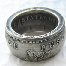 Philippines Coin Silver Plated Ring Handcrafted US Size 8-16 2024 - buy cheap